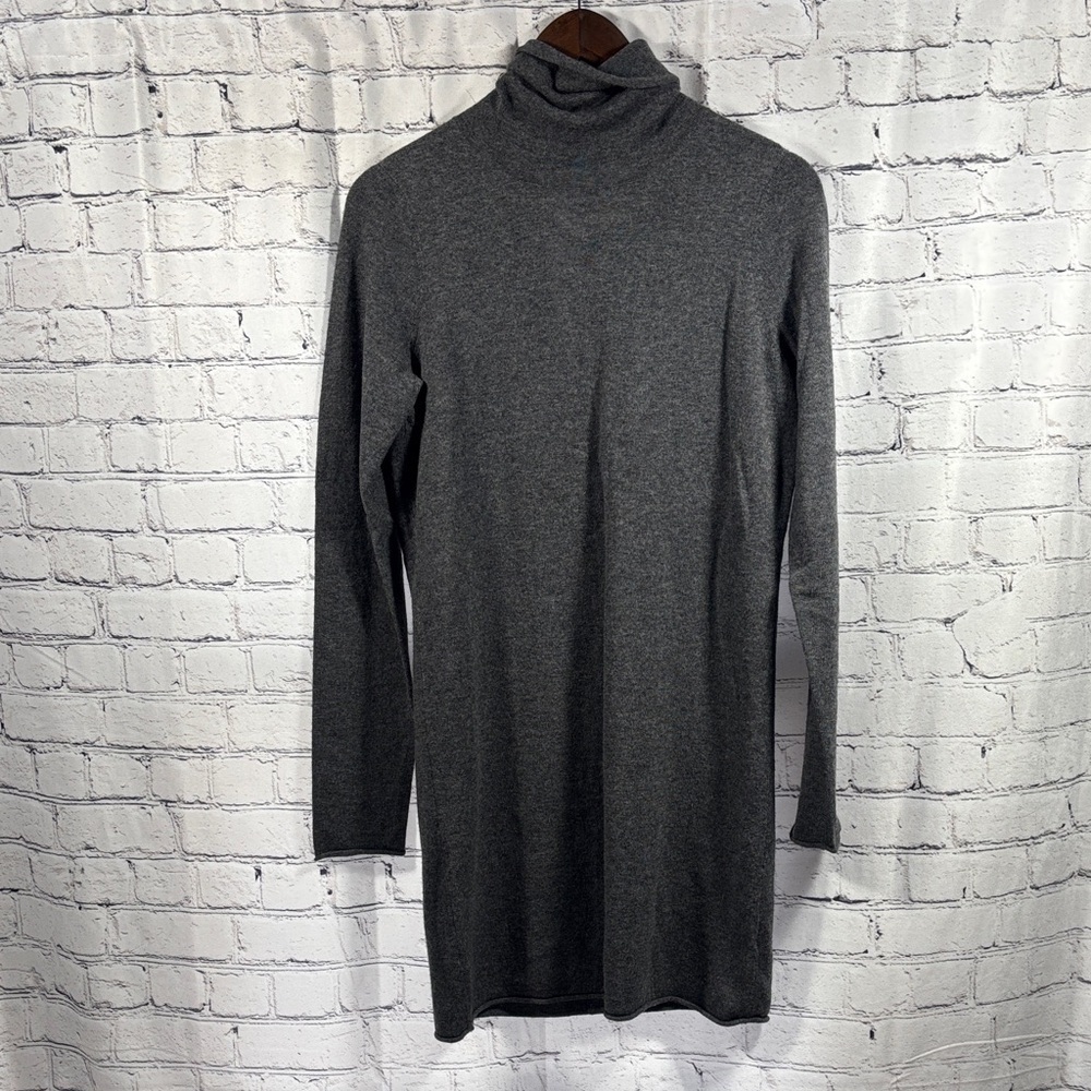Stylish Gray Turtleneck Dress NWT - Picture 2 of 10